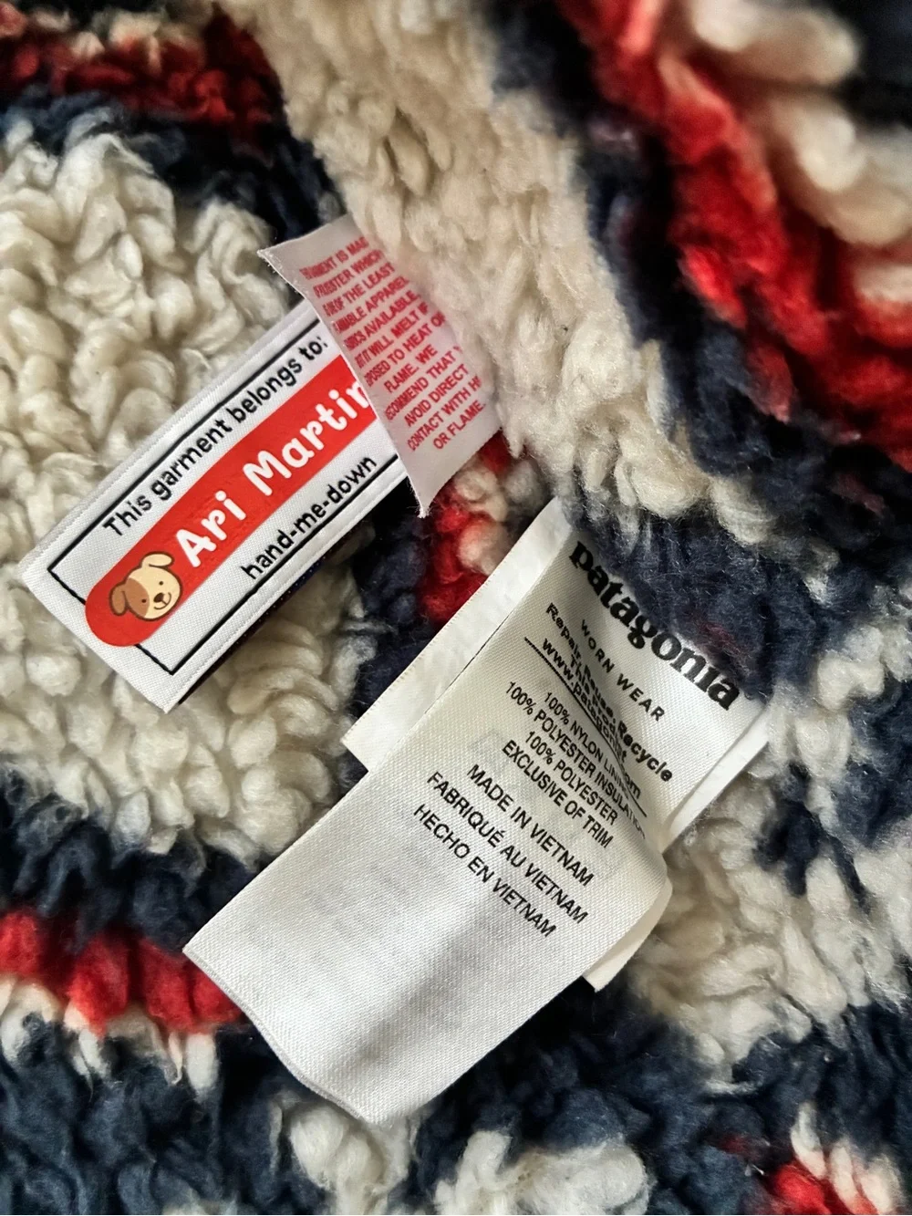 Patagonia Kids Olive Hooded Puffer Jacket